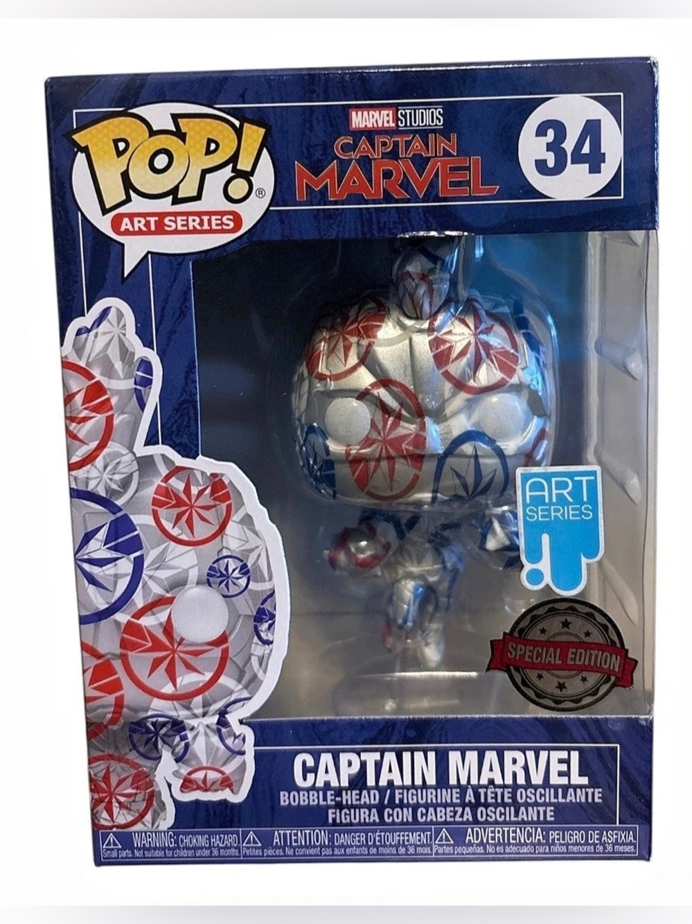 Funko Pop! Captain Marvel Art Series #34 NIB